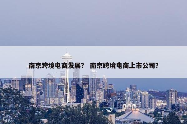 南京跨境电商发展？ 南京跨境电商上市公司？