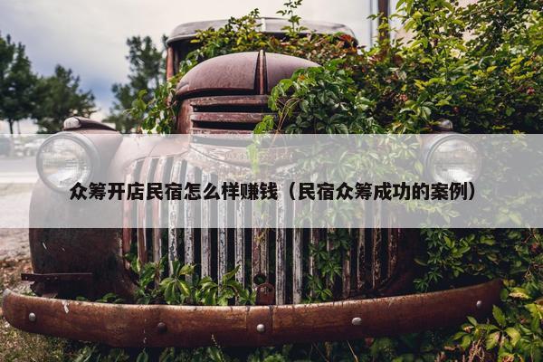 众筹开店民宿怎么样赚钱（民宿众筹成功的案例）