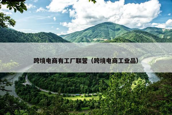跨境电商有工厂联营（跨境电商工业品）