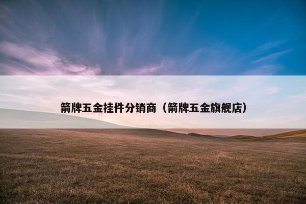 箭牌五金挂件分销商（箭牌五金旗舰店）