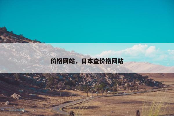 价格网站，日本查价格网站