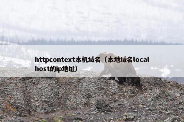httpcontext本机域名（本地域名localhost的ip地址）