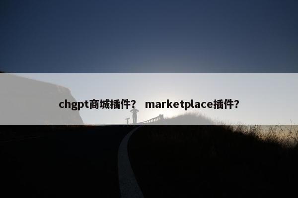 chgpt商城插件？ marketplace插件？