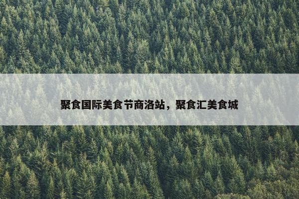 聚食国际美食节商洛站，聚食汇美食城