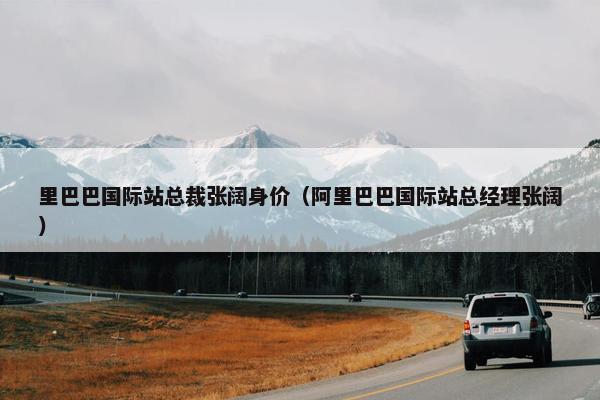 里巴巴国际站总裁张阔身价（阿里巴巴国际站总经理张阔）