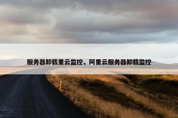 服务器卸载里云监控，阿里云服务器卸载监控