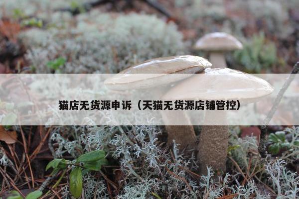 猫店无货源申诉（天猫无货源店铺管控）