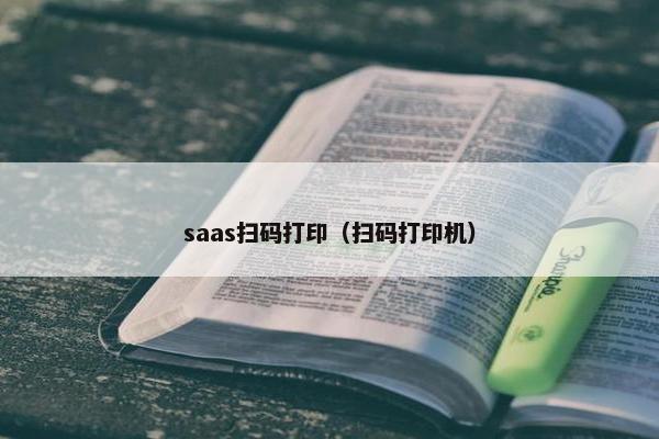 saas扫码打印（扫码打印机）