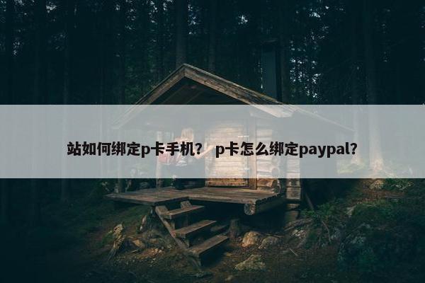 站如何绑定p卡手机？ p卡怎么绑定paypal？