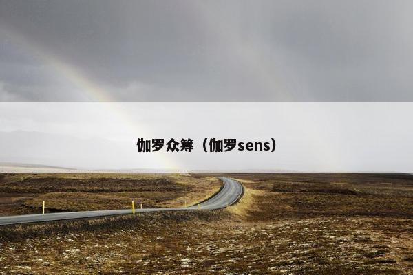 伽罗众筹（伽罗sens）