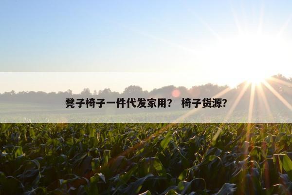凳子椅子一件代发家用？ 椅子货源？