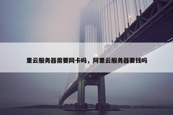 里云服务器需要网卡吗，阿里云服务器要钱吗