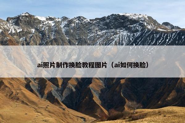 ai照片制作换脸教程图片（ai如何换脸）