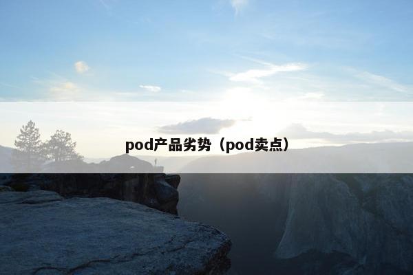 pod产品劣势（pod卖点）