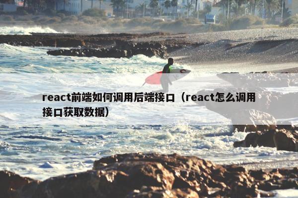 react前端如何调用后端接口（react怎么调用接口获取数据）
