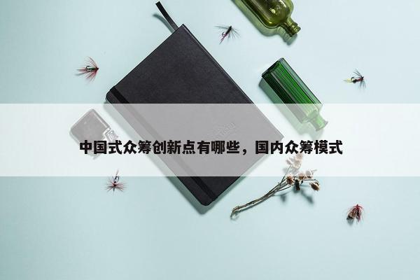 中国式众筹创新点有哪些，国内众筹模式