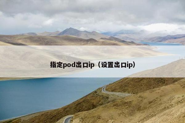 指定pod出口ip（设置出口ip）