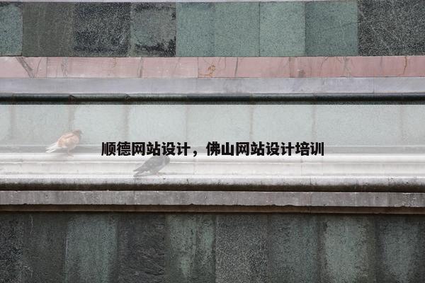 顺德网站设计，佛山网站设计培训