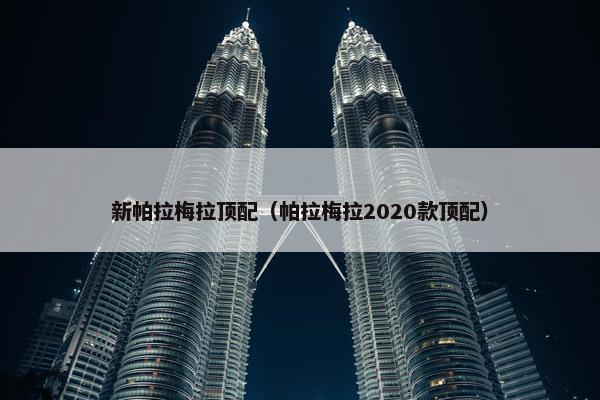 新帕拉梅拉顶配（帕拉梅拉2020款顶配）