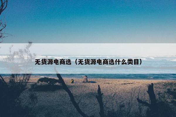 无货源电商选（无货源电商选什么类目）