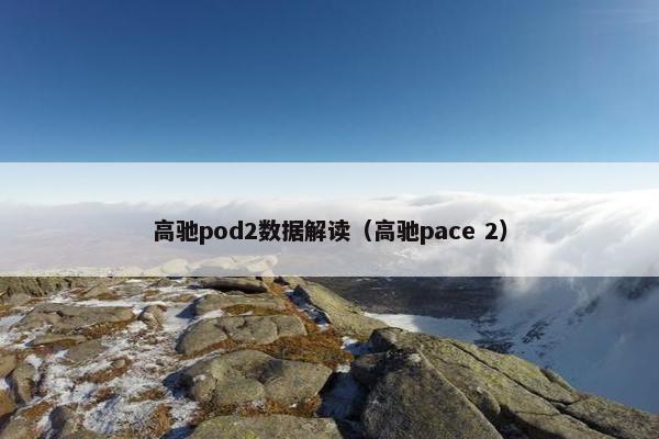 高驰pod2数据解读（高驰pace 2）