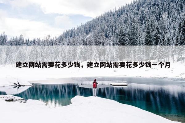 建立网站需要花多少钱，建立网站需要花多少钱一个月