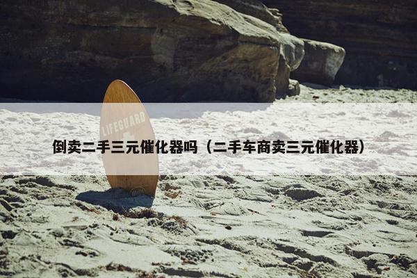 倒卖二手三元催化器吗（二手车商卖三元催化器）