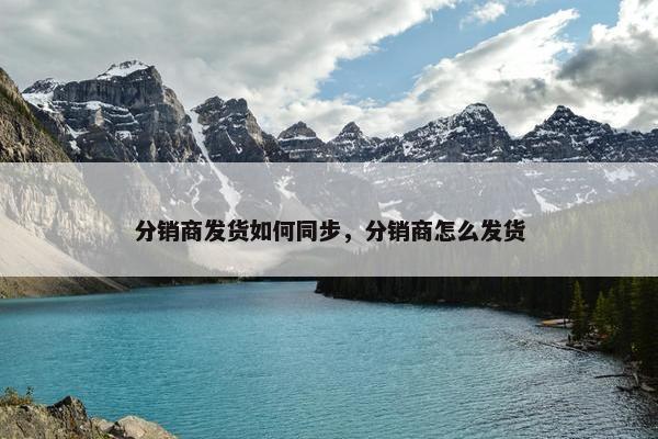分销商发货如何同步，分销商怎么发货