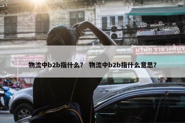 物流中b2b指什么？ 物流中b2b指什么意思？