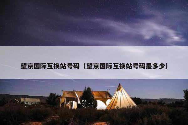 望京国际互换站号码（望京国际互换站号码是多少）