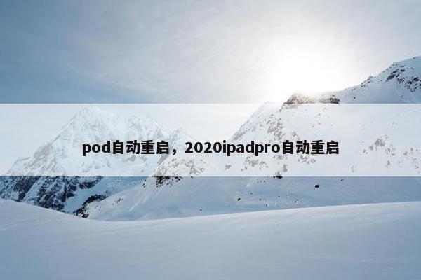 pod自动重启，2020ipadpro自动重启