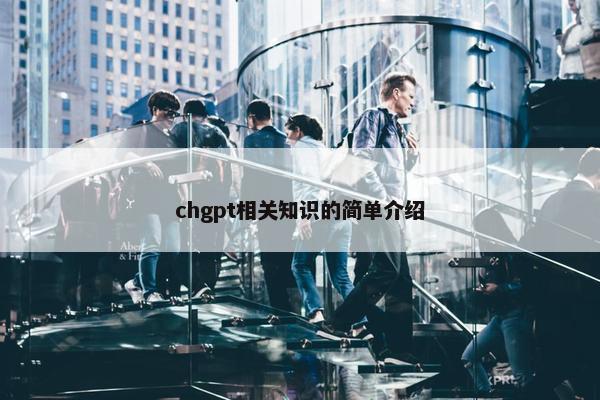 chgpt相关知识的简单介绍