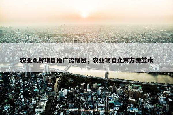 农业众筹项目推广流程图，农业项目众筹方案范本