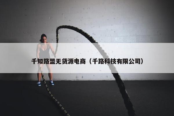 千知路盟无货源电商（千路科技有限公司）