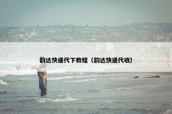 韵达快递代下教程（韵达快递代收）