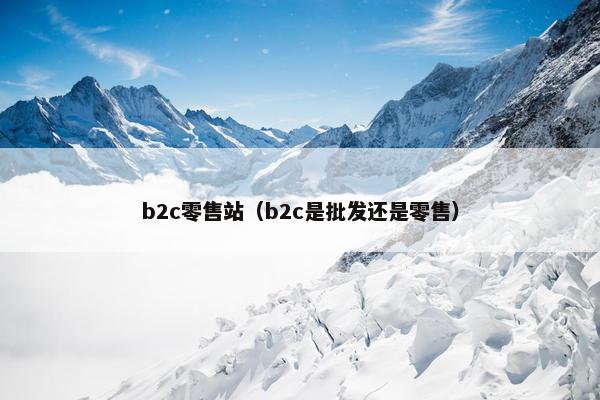 b2c零售站（b2c是批发还是零售）