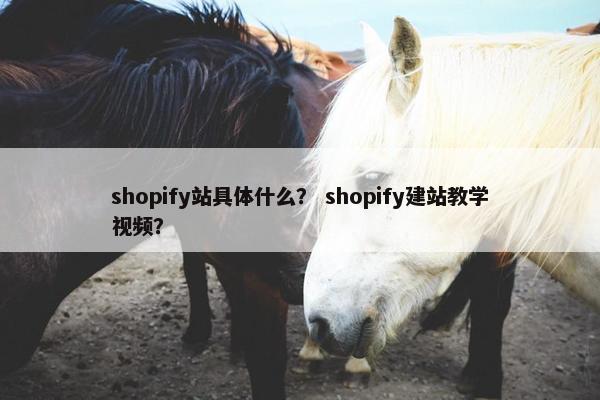 shopify站具体什么？ shopify建站教学视频？