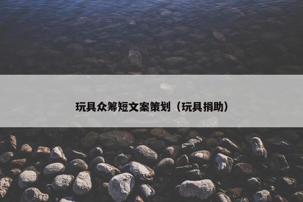 玩具众筹短文案策划（玩具捐助）