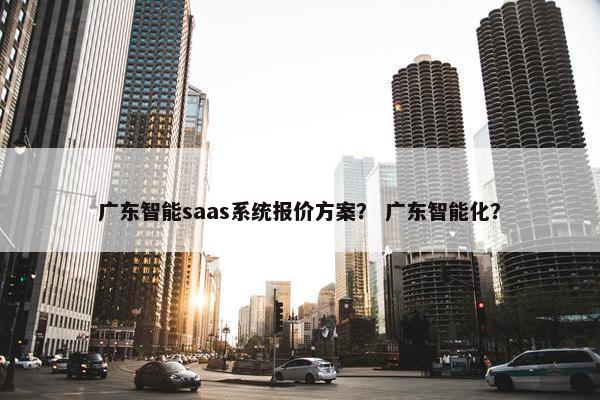 广东智能saas系统报价方案？ 广东智能化？