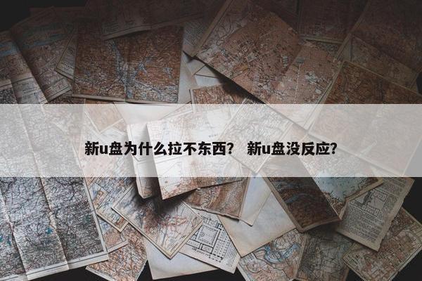 新u盘为什么拉不东西？ 新u盘没反应？