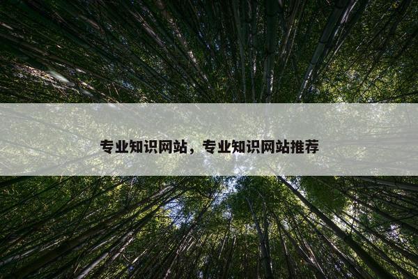 专业知识网站，专业知识网站推荐