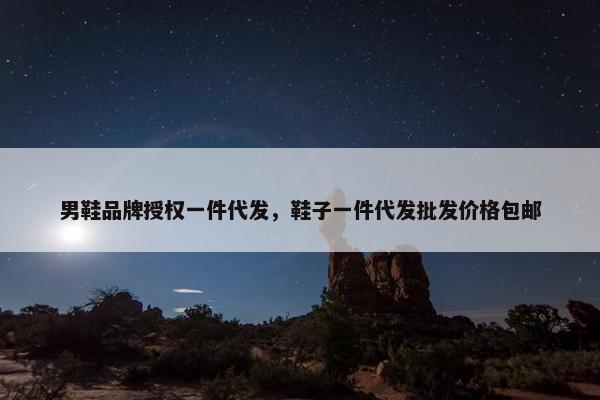 男鞋品牌授权一件代发，鞋子一件代发批发价格包邮