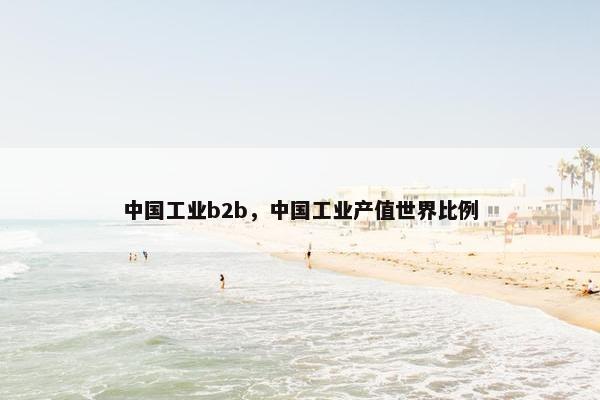 中国工业b2b，中国工业产值世界比例