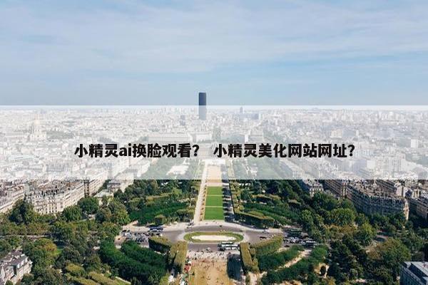 小精灵ai换脸观看？ 小精灵美化网站网址？