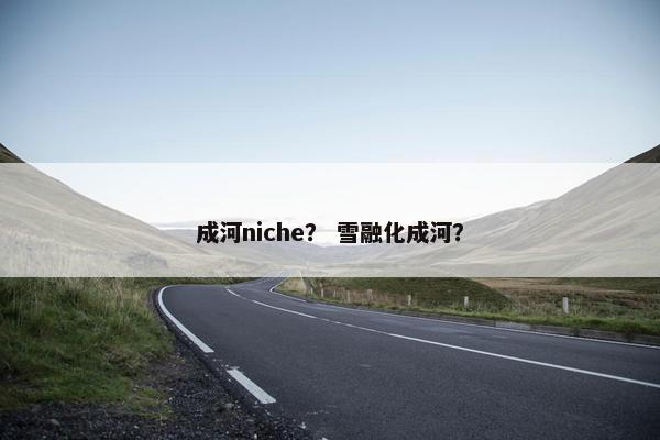 成河niche？ 雪融化成河？