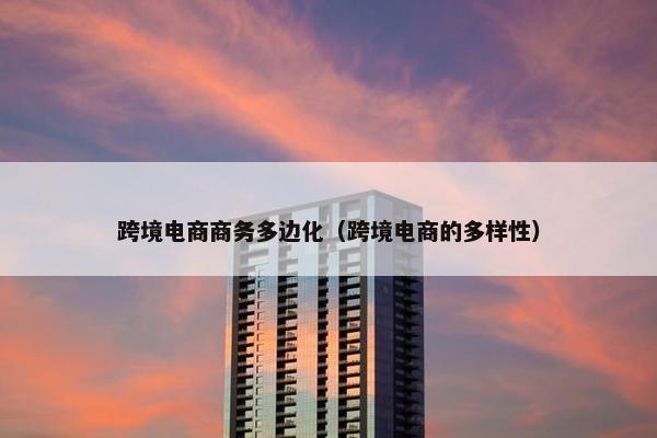 跨境电商商务多边化（跨境电商的多样性）