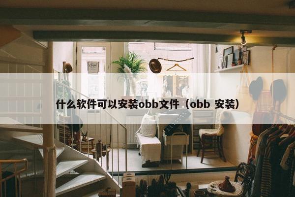 什么软件可以安装obb文件（obb 安装）