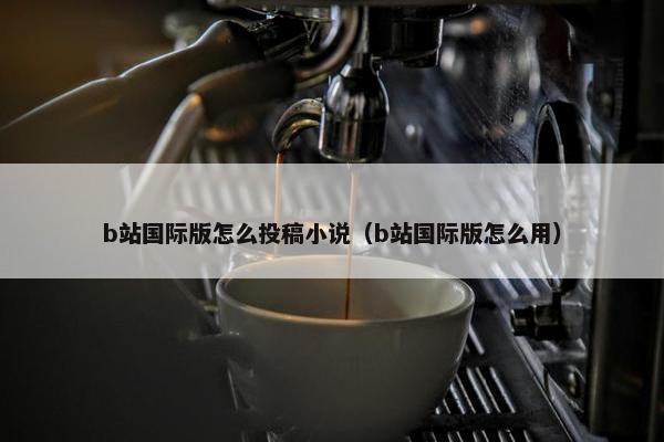 b站国际版怎么投稿小说（b站国际版怎么用）