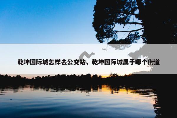 乾坤国际城怎样去公交站，乾坤国际城属于哪个街道