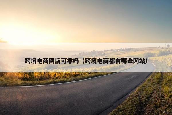跨境电商网店可靠吗（跨境电商都有哪些网站）